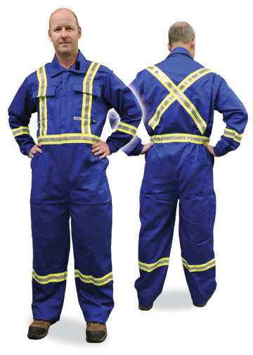 CSA Coveralls Reflective Trim With Waist Striping