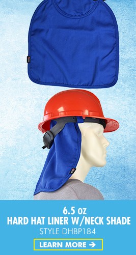FR Hard Hat Liner With Neck Shade